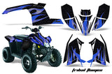 ATV Graphics Kit Decal Sticker Wrap For Polaris Trailblazer 2010-2013 TRIBAL BLUE BLACK