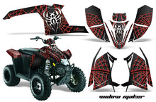 Load image into Gallery viewer, ATV Graphics Kit Decal Sticker Wrap For Polaris Scrambler 2010-2012 WIDOW RED BLACK-atv motorcycle utv parts accessories gear helmets jackets gloves pantsAll Terrain Depot