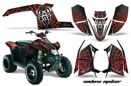 ATV Graphics Kit Decal Sticker Wrap For Polaris Trailblazer 2010-2013 WIDOW RED BLACK-atv motorcycle utv parts accessories gear helmets jackets gloves pantsAll Terrain Depot