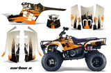 ATV Graphics Kit Decal Sticker Wrap For Polaris Trail Boss 330 2004-2009 CARBONX ORANGE