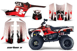 ATV Graphics Kit Decal Sticker Wrap For Polaris Trail Boss 330 2004-2009 CARBONX RED-atv motorcycle utv parts accessories gear helmets jackets gloves pantsAll Terrain Depot