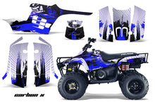 Load image into Gallery viewer, ATV Graphics Kit Decal Sticker Wrap For Polaris Trail Boss 330 2004-2009 CARBONX BLUE-atv motorcycle utv parts accessories gear helmets jackets gloves pantsAll Terrain Depot