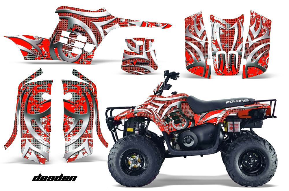ATV Graphics Kit Decal Sticker Wrap For Polaris Trail Boss 330 2004-2009 DEADEN RED-atv motorcycle utv parts accessories gear helmets jackets gloves pantsAll Terrain Depot