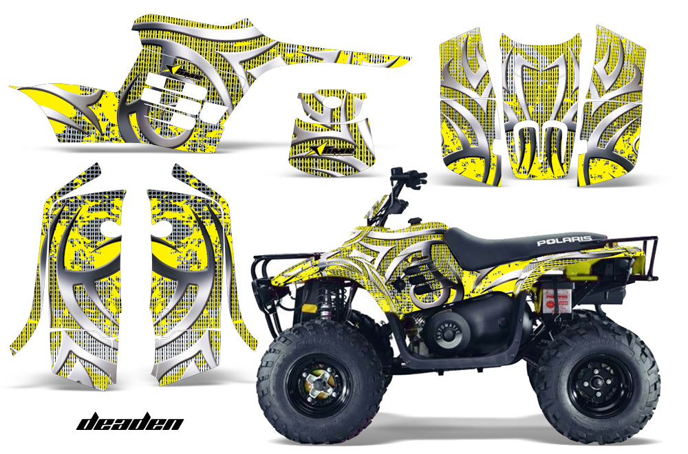 ATV Graphics Kit Decal Sticker Wrap For Polaris Trail Boss 330 2004-2009 DEADEN YELLOW-atv motorcycle utv parts accessories gear helmets jackets gloves pantsAll Terrain Depot