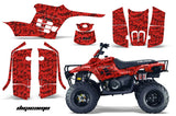 ATV Graphics Kit Decal Sticker Wrap For Polaris Trail Boss 330 2004-2009 DIGICAMO RED