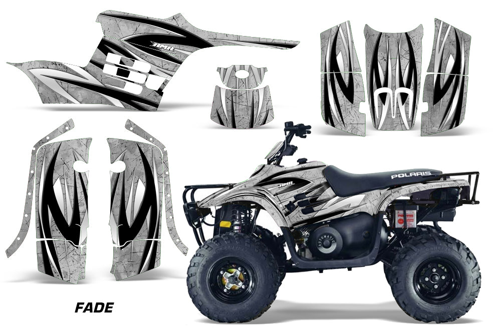 ATV Graphics Kit Decal Sticker Wrap For Polaris Trail Boss 330 2004-2009 FADE SILVER-atv motorcycle utv parts accessories gear helmets jackets gloves pantsAll Terrain Depot