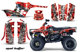 ATV Graphics Kit Decal Sticker Wrap For Polaris Trail Boss 330 2004-2009 HATTER SILVER RED-atv motorcycle utv parts accessories gear helmets jackets gloves pantsAll Terrain Depot
