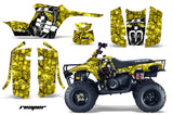 ATV Graphics Kit Decal Sticker Wrap For Polaris Trail Boss 330 2004-2009 REAPER YELLOW