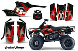 ATV Graphics Kit Decal Sticker Wrap For Polaris Trail Boss 330 2004-2009 TRIBAL RED BLACK