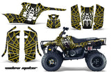 ATV Graphics Kit Decal Sticker Wrap For Polaris Trail Boss 330 2004-2009 WIDOW YELLOW BLACK
