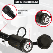 Load image into Gallery viewer, Hawk Motosport 5/8" Hitch Pin Lock Barbell-Style Anti-Rattle Universal Receiver Locking Black