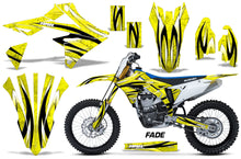 Load image into Gallery viewer, Dirt Bike Graphics Kit Decal Sticker Wrap For Suzuki RMZ450 2018+ FADE YELLOW-atv motorcycle utv parts accessories gear helmets jackets gloves pantsAll Terrain Depot