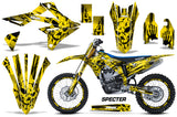 Graphics Kit Decal Sticker Wrap + # Plates For Suzuki RMZ450 2018+ SPECTER YELLOW