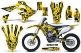 Dirt Bike Graphics Kit Decal Sticker Wrap For Suzuki RMZ450 2018+ SPECTER YELLOW