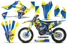 Load image into Gallery viewer, Graphics Kit Decal Sticker Wrap + # Plates For Suzuki RMZ450 2018+ TBOMBER YELLOW BLUE-atv motorcycle utv parts accessories gear helmets jackets gloves pantsAll Terrain Depot