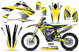 Graphics Kit Decal Sticker Wrap + # Plates For Suzuki RMZ450 2018+ TECK YELLOW