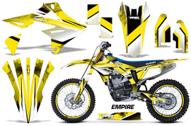 Graphics Kit Decal Sticker Wrap + # Plates For Suzuki RMZ450 2018+ EMPIRE YELLOW-atv motorcycle utv parts accessories gear helmets jackets gloves pantsAll Terrain Depot