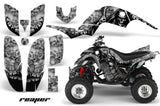 ATV Decal Graphics Kit Quad Sticker Wrap For Yamaha Raptor 660 2001-2005 REAPER SILVER