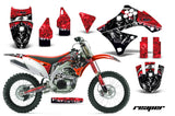 Dirt Bike Decal Graphics Kit Sticker Wrap For Kawasaki KXF450 2009-2011 REAPER RED
