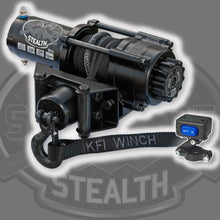 Load image into Gallery viewer, Honda Foreman TRX500 FE SE25 Stealth 2500 lb Synthetic Rope Winch kit by KFI