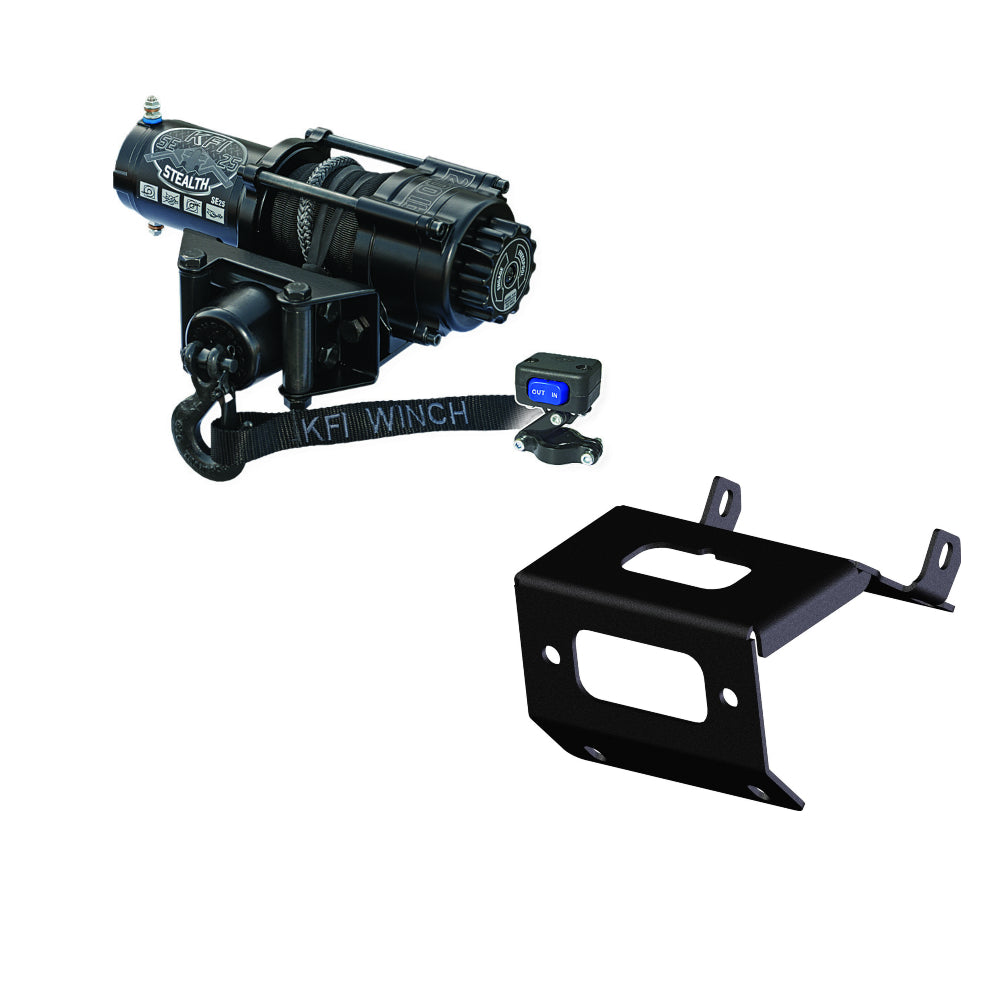 Honda Foreman TRX500 FE SE25 Stealth 2500 lb Synthetic Rope Winch kit by KFI