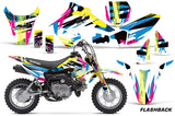 Dirt Bike Graphics Kit Decal Sticker Wrap For Suzuki DRZ70 2008-2016 FLASHBACK