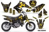 Dirt Bike Graphics Kit Decal Sticker Wrap For Suzuki DRZ70 2008-2016 MELTDOWN YELLOW BLACK