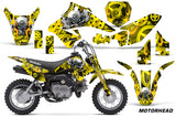 Dirt Bike Graphics Kit Decal Sticker Wrap For Suzuki DRZ70 2008-2016 MOTORHEAD YELLOW
