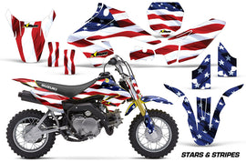 Dirt Bike Graphics Kit Decal Sticker Wrap For Suzuki DRZ70 2008-2016 USA FLAG-atv motorcycle utv parts accessories gear helmets jackets gloves pantsAll Terrain Depot