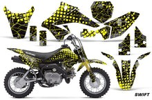 Load image into Gallery viewer, Dirt Bike Graphics Kit Decal Sticker Wrap For Suzuki DRZ70 2008-2016 SWIFT YELLOW BLACK-atv motorcycle utv parts accessories gear helmets jackets gloves pantsAll Terrain Depot