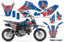 Dirt Bike Graphics Kit Decal Sticker Wrap For Suzuki DRZ70 2008-2016 TRIBAL RED BLUE-atv motorcycle utv parts accessories gear helmets jackets gloves pantsAll Terrain Depot