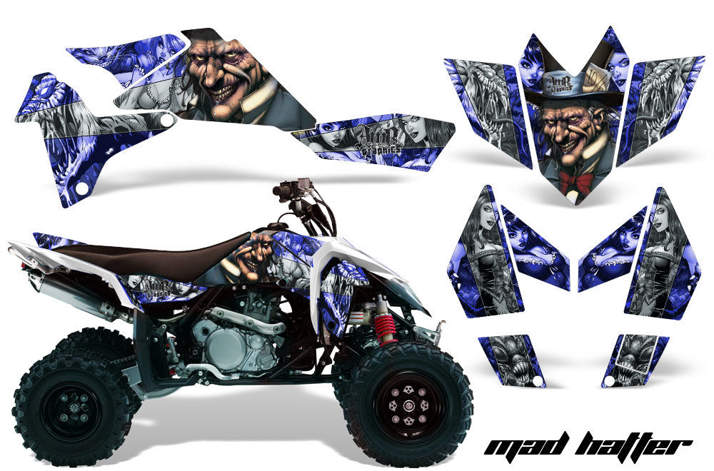 ATV Graphics Kit Quad Decal Sticker Wrap For Suzuki LTR450 2006-2009 HATTER SILVER BLUE-atv motorcycle utv parts accessories gear helmets jackets gloves pantsAll Terrain Depot