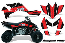 Load image into Gallery viewer, ATV Graphics Kit Quad Decal Sticker Wrap For Suzuki LTR450 2006-2009 DIAMOND RACE RED BLACK-atv motorcycle utv parts accessories gear helmets jackets gloves pantsAll Terrain Depot