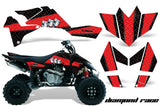 ATV Graphics Kit Quad Decal Sticker Wrap For Suzuki LTR450 2006-2009 DIAMOND RACE RED BLACK