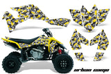 ATV Graphics Kit Quad Decal Sticker Wrap For Suzuki LTR450 2006-2009 URBAN CAMO YELLOW