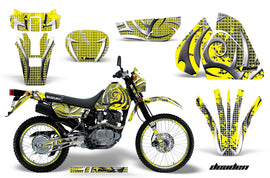 Graphics Kit Decal Sticker Wrap + # Plates For Suzuki DRZ200SE 1996-2009 DEADEN YELLOW-atv motorcycle utv parts accessories gear helmets jackets gloves pantsAll Terrain Depot