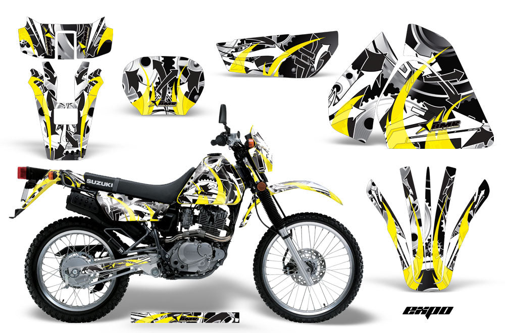 Dirt Bike Graphics Kit Decal Sticker Wrap For Suzuki DRZ200SE 1996-2009 EXPO YELLOW-atv motorcycle utv parts accessories gear helmets jackets gloves pantsAll Terrain Depot