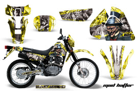Dirt Bike Graphics Kit Decal Sticker Wrap For Suzuki DRZ200SE 1996-2009 HATTER SILVER YELLOW-atv motorcycle utv parts accessories gear helmets jackets gloves pantsAll Terrain Depot
