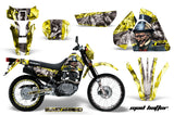 Graphics Kit Decal Sticker Wrap + # Plates For Suzuki DRZ200SE 1996-2009 HATTER SILVER YELLOW