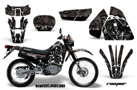 Graphics Kit Decal Sticker Wrap + # Plates For Suzuki DRZ200SE 1996-2009 REAPER BLACK-atv motorcycle utv parts accessories gear helmets jackets gloves pantsAll Terrain Depot
