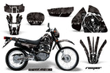 Dirt Bike Graphics Kit Decal Sticker Wrap For Suzuki DRZ200SE 1996-2009 REAPER BLACK