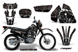Graphics Kit Decal Sticker Wrap + # Plates For Suzuki DRZ200SE 1996-2009 REAPER BLACK
