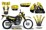 Dirt Bike Graphics Kit Decal Sticker Wrap For Suzuki DRZ200SE 1996-2009 REAPER YELLOW