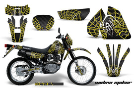 Dirt Bike Graphics Kit Decal Sticker Wrap For Suzuki DRZ200SE 1996-2009 WIDOW YELLOW BLACK-atv motorcycle utv parts accessories gear helmets jackets gloves pantsAll Terrain Depot