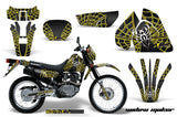 Dirt Bike Graphics Kit Decal Sticker Wrap For Suzuki DRZ200SE 1996-2009 WIDOW YELLOW BLACK