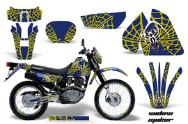 Graphics Kit Decal Sticker Wrap + # Plates For Suzuki DRZ200SE 1996-2009 WIDOW YELLOW BLUE-atv motorcycle utv parts accessories gear helmets jackets gloves pantsAll Terrain Depot