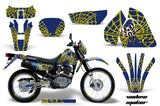 Graphics Kit Decal Sticker Wrap + # Plates For Suzuki DRZ200SE 1996-2009 WIDOW YELLOW BLUE