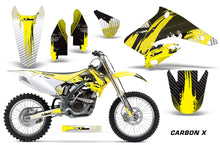 Load image into Gallery viewer, Dirt Bike Graphics Kit Decal Sticker Wrap For Suzuki RMZ250 2004-2006 CARBONX YELLOW-atv motorcycle utv parts accessories gear helmets jackets gloves pantsAll Terrain Depot