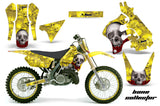 Graphics Kit Decal Sticker Wrap + # Plates For Suzuki RM125 1996-1998 BONES YELLOW