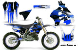 Graphics Kit Decal Sticker Wrap + # Plates For Suzuki RM125 1996-1998 CARBONX BLUE